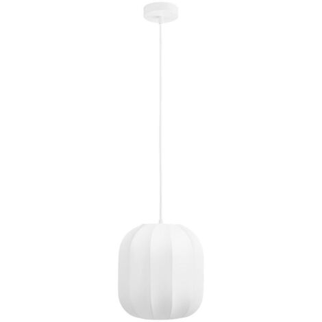 Suspension ronde en soie ø25cm - Blanc - Conventry