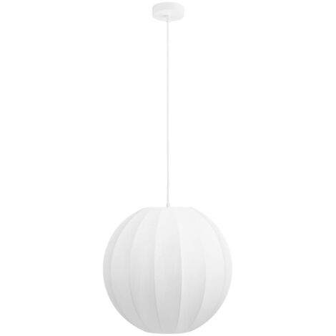 Suspension ronde en soie ø40cm - Blanc - Conventry