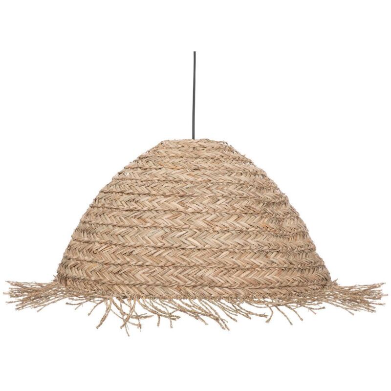 Suspension luminaire en roseau et fer 'Sea View' - Beige - Diamètre 56 cm - Modèle Seav D56 - Livraison gratuite