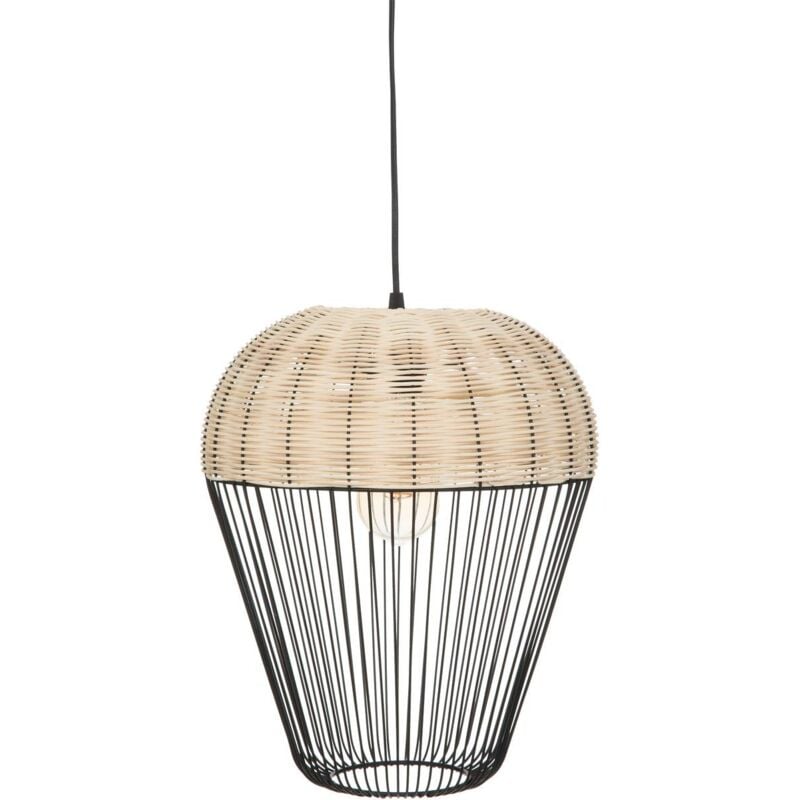 Atmosphera - Suspension Anea métal noir D31cm créateur d'intérieur