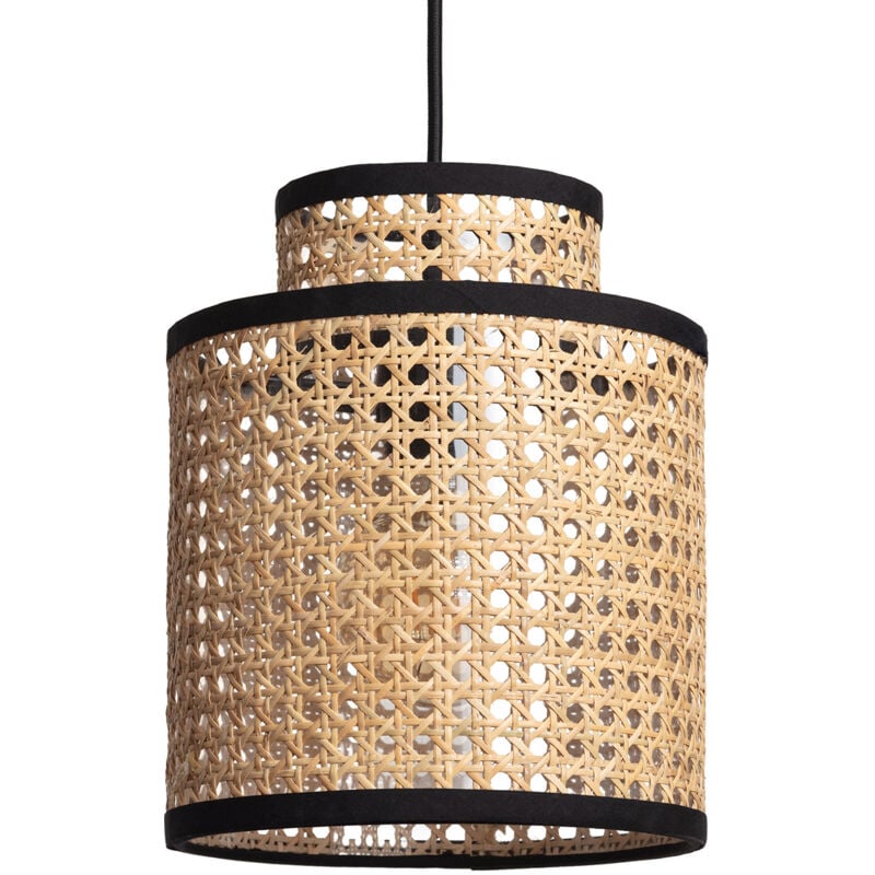 Ledkia - Suspension Rotin Huela Piccola Naturel