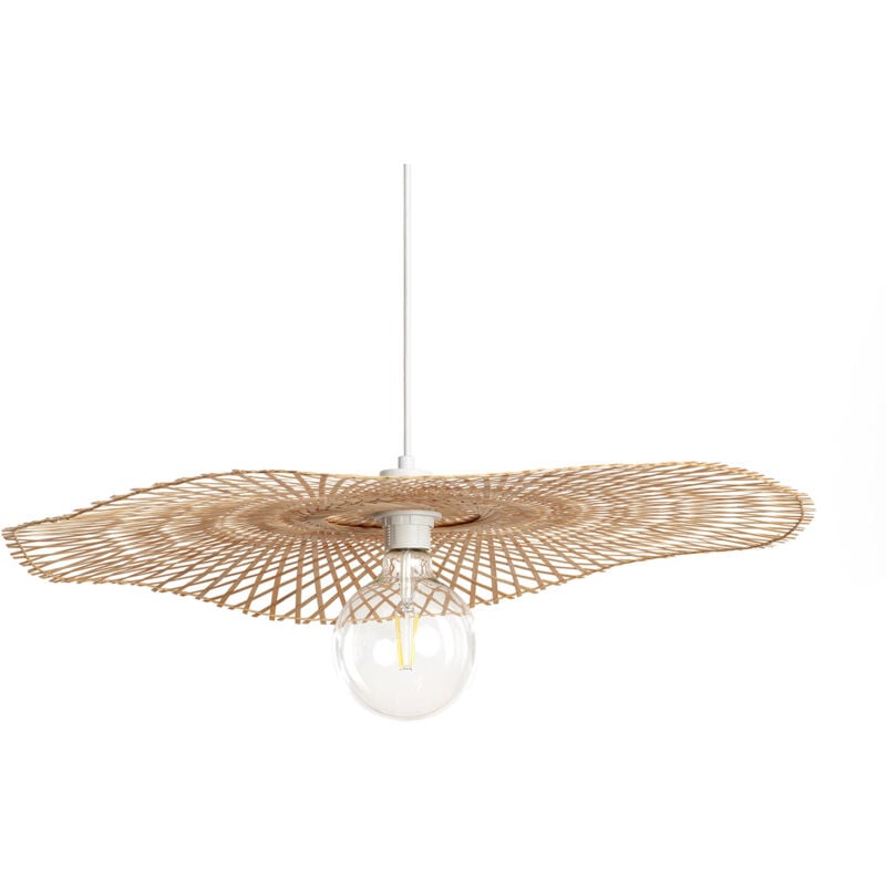 Ledkia - Suspension Rotin Longnan Small Naturel