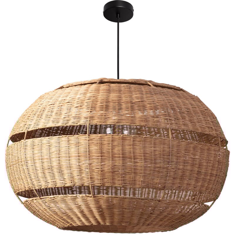 Suspension Rotin pour Extérieure Oblate Bulang Ø800 mm Iluzzia Noir extérieur