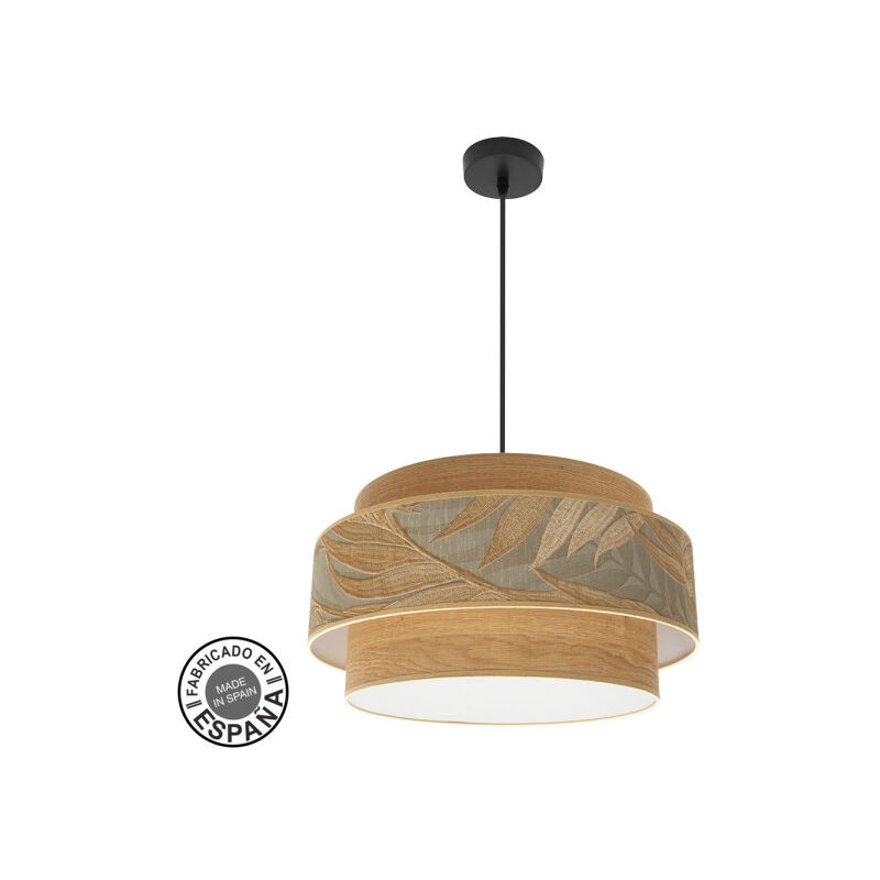 Samoa - abrila akunadecor Lustre 3-Lumières Brown Double Shade