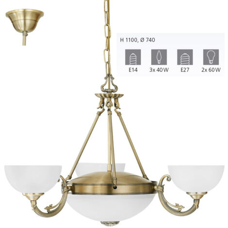 Suspension Savoy 3 ampoules - Blanc