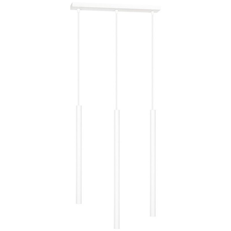 Suspension Selter, Acier peint par poudrage, Blanc, 45x120x6 cm