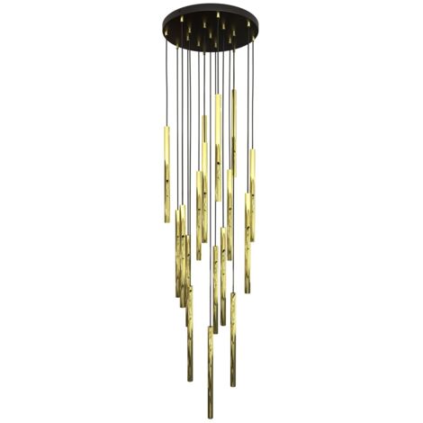 Suspension Selter glamour dorée/noire réglable 17xG9