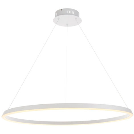 Suspension Simple Peinture Blanc Mat, Silicone Blanc