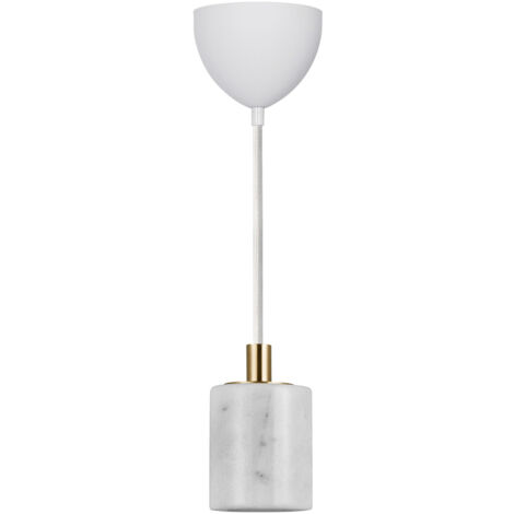 Suspension SIV  Marbre Blanc, H.10 - IP20 - E27 /Nordlux Intérieur