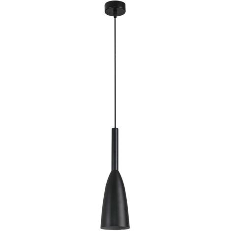 Suspension Solin Light Prestige noire E27 Ø10 métal