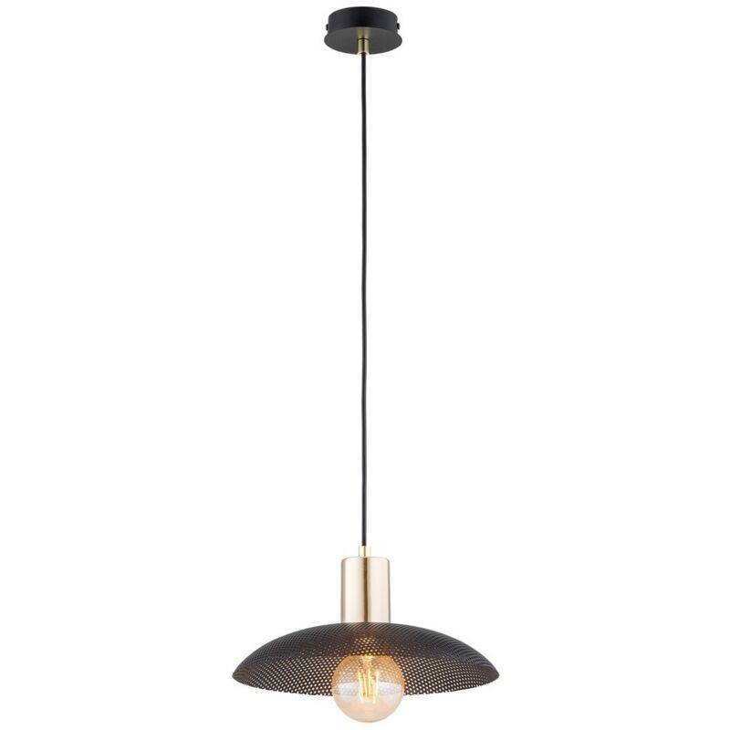 Suspension Spirit, Acier peint par poudrage, Noir, 30x100x30 cm