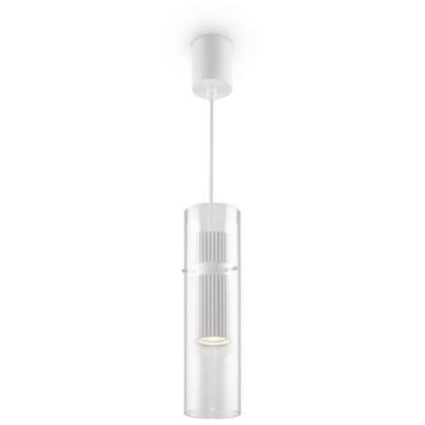 Suspension spot blanche tube verre Dynamics Maytoni GU10