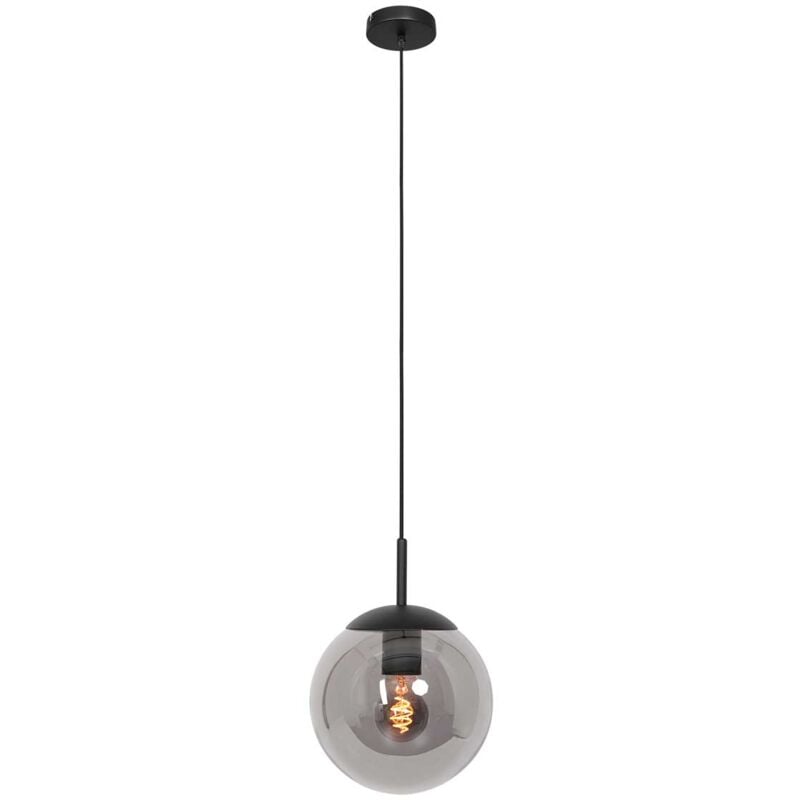 Steinhauer - suspension - Bollique - noir - verre métal - ø 30cm
