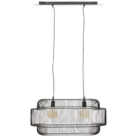 Suspension Stora métal noir D72,5cm - Atmosphera créateur d'intérieur