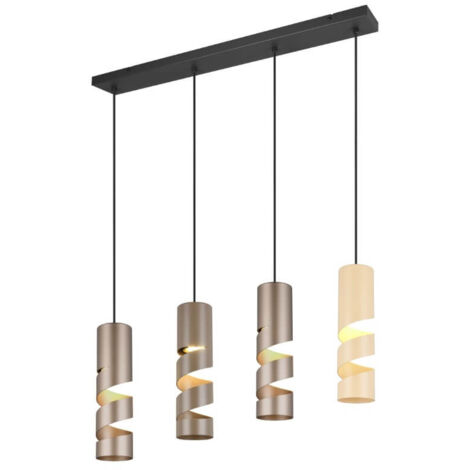 SUSPENSION, STREAM, EXCL.4XGU10, HAUTEUR: 150CM,LONGUEUR: 80CM,LARGEUR: 9CM,DIAM: 8CM, TRIO 364000417