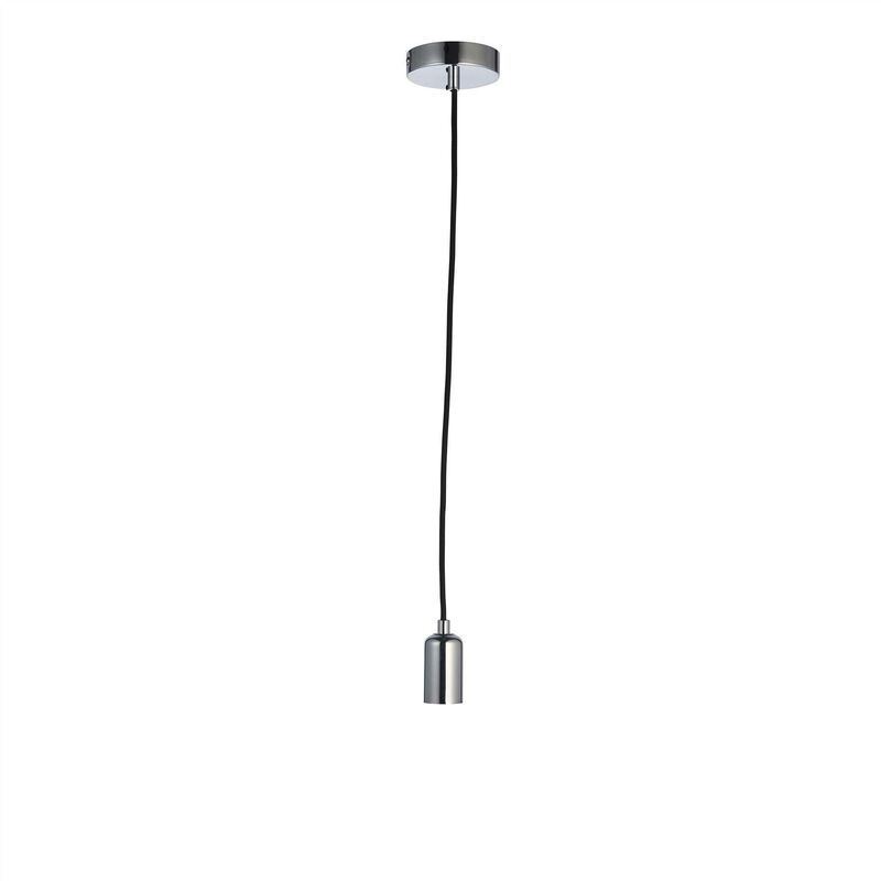 Endon Studio - 1 Light Pendant Chrome Plate, E27