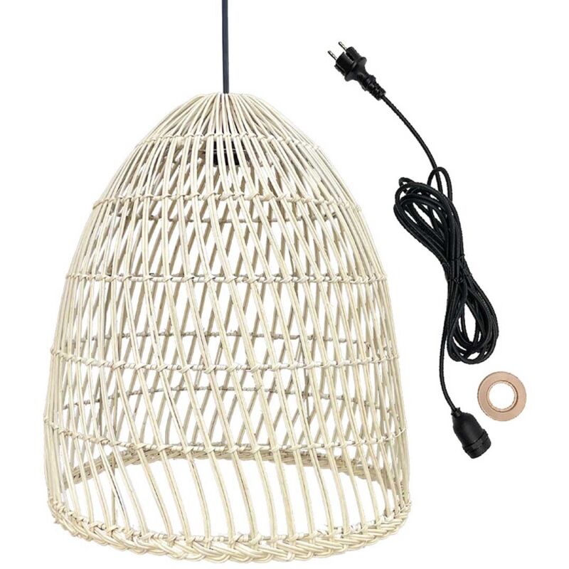Suspension extérieure paulo cable (Abat jour + cable E27 5 m) - ø 40 x h 45 cm Lumisky