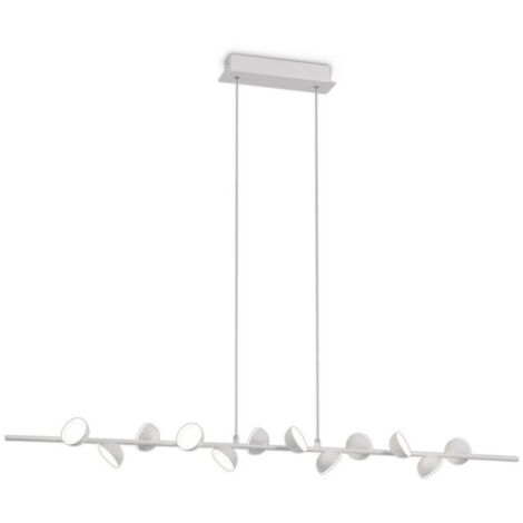 Suspension, Suspension ADN 100 cm Blanc en Metal, MANTRA