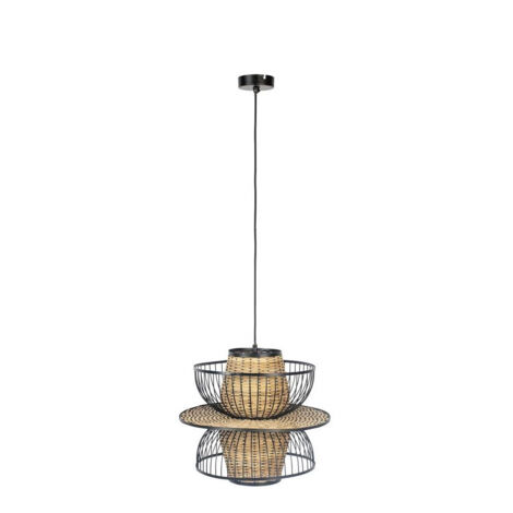 Suspension, Suspension design rotin CARMEN M Bois en Rotin, BOITE A DESIGN