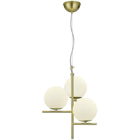 Suspension, Suspension en verre et métal Pure Or en Metal, TRIO