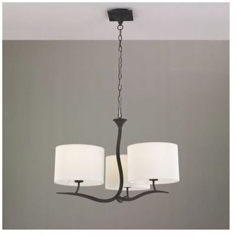 Suspension, Suspension Eve 3L Mantra crème/anthracite en Fabric, MANTRA