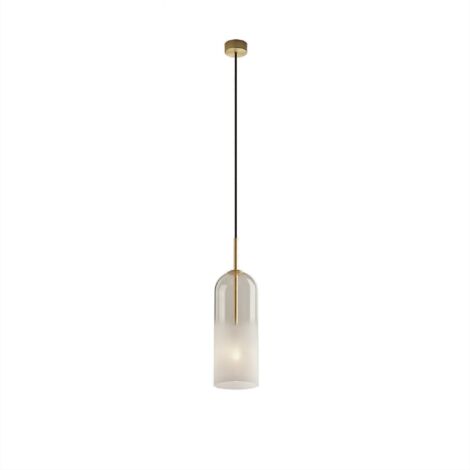 Suspension, Suspension Glam en verre M Blanc en Verre, Leds C4