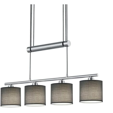 Suspension suspension quatre abats jour garda de trio gris en metal trio