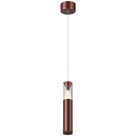 Suspension, Suspension SPARK LED cylindrique 7W Rose en Aluminium, MANTRA