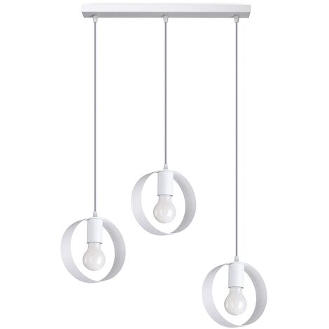 Suspension Titran acier 3xE27 Sollux