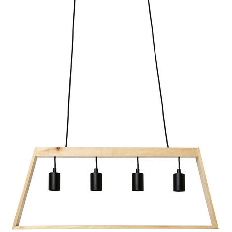 Suspension trapèze en bois 4 cordons Ostaria