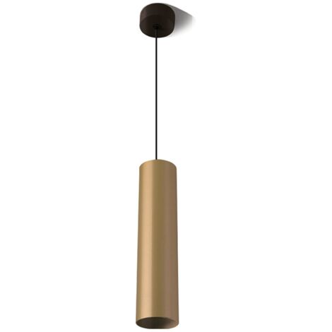 Suspension tube BETA doré GU10 câble 1.45m