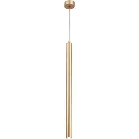 Suspension tube doré G9 10W IP20 – Métal et aluminium – Hauteur 1200mm, diamètre tube 28mm – Éclairage intérieur moderne – Braytron