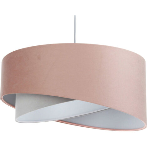 Suspension velours poudré réglable pour chambre enfant élégante - Ø 60 cm - H25 cm
