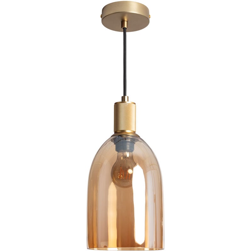 Suspension Verre Tulio Ambre