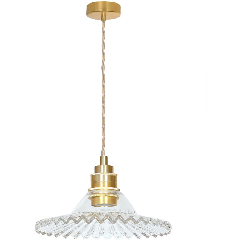 Opjet - Suspension verre vintage Doré 120