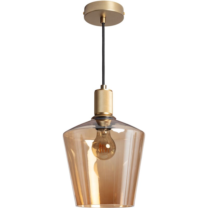 Suspension Verre Vitelio Ambre
