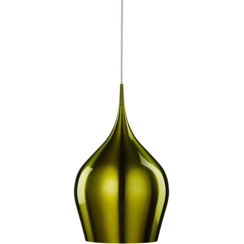 Searchlight Vibrant - Grand luminaire suspendu à 1 ampoule dôme vert, E27