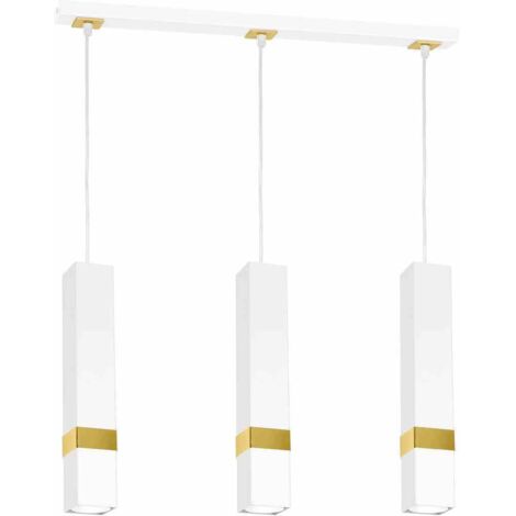 Suspension VIDAR BLANC/OR 3xGU10