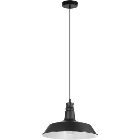 Suspension VINTAGE E27 60W Noir Blanc
