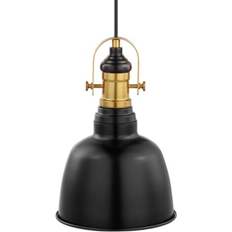 Suspension Vintage Gilwell Ø 18,5 cm dimmable, bruni noir