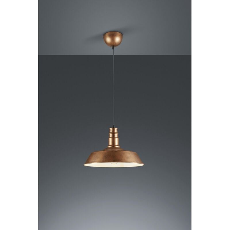 Trio Lighting - Suspension, Suspension ronde en métal Will Cuivre en Metal, trio