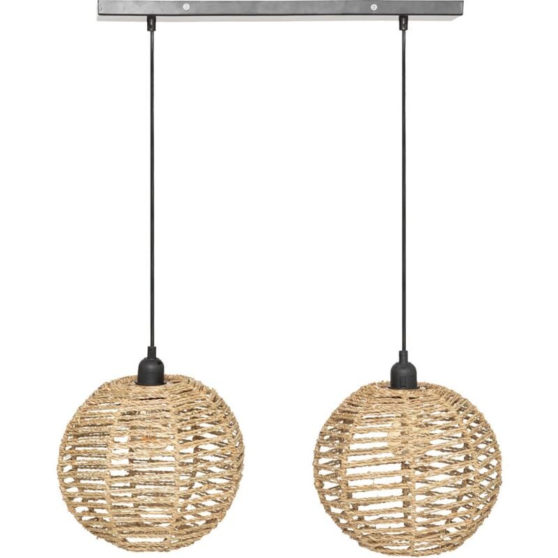 Atmosphera - Suspension 2 Boules Rana Naturel