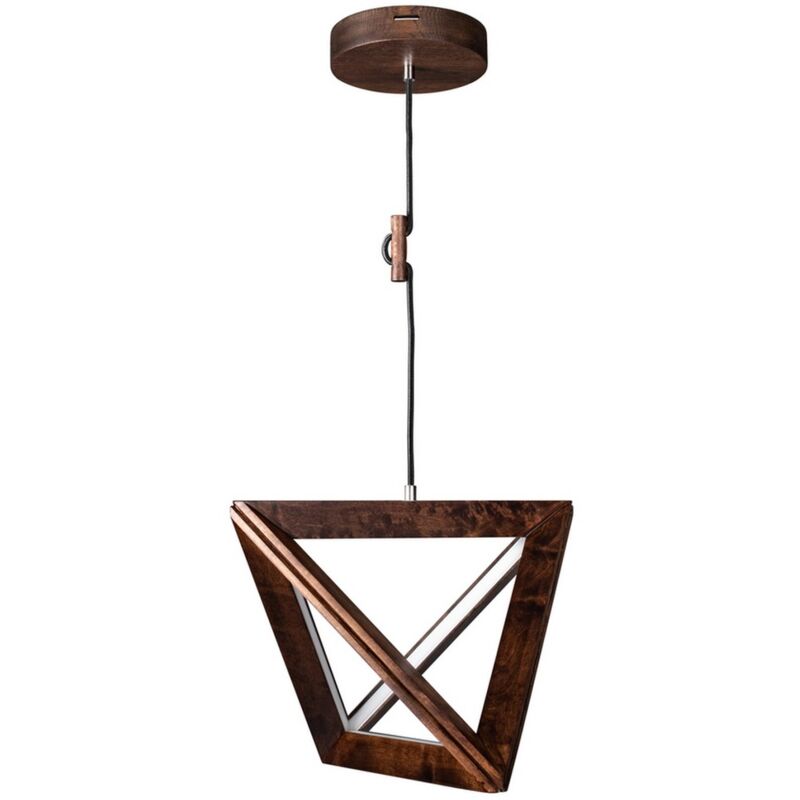 Suspension Yukon, Bois, Marron, 42x42x110 cm