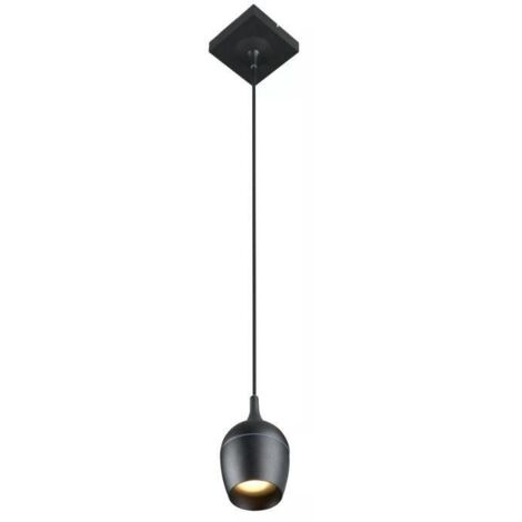 Suspensionaluminium noir gu10