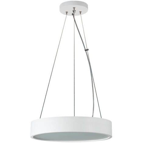 Suspensione in legno bianco mate - Lampade rotonde - E27 - Kanlux GIASMINO