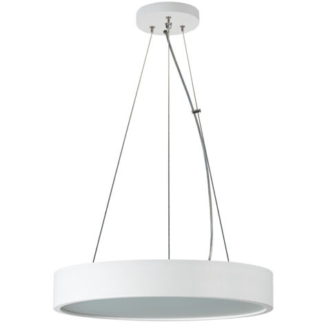 Suspensione in legno bianco mate - Lampade rotonde - E27 - Kanlux GIASMINO
