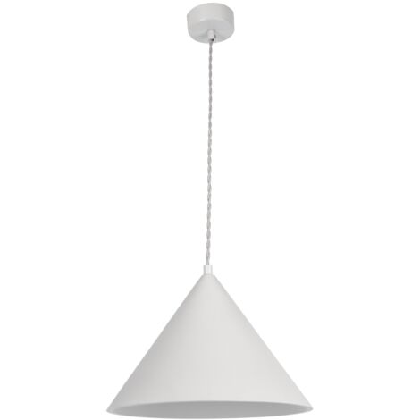 Suspensionr en plâtre blanc E27