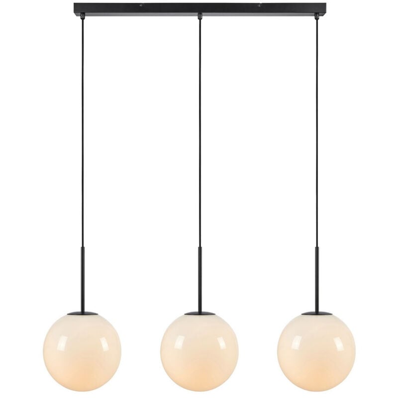 Markslojd - dione Barre de suspension au plafond Globe 3 lumières blanc, noir
