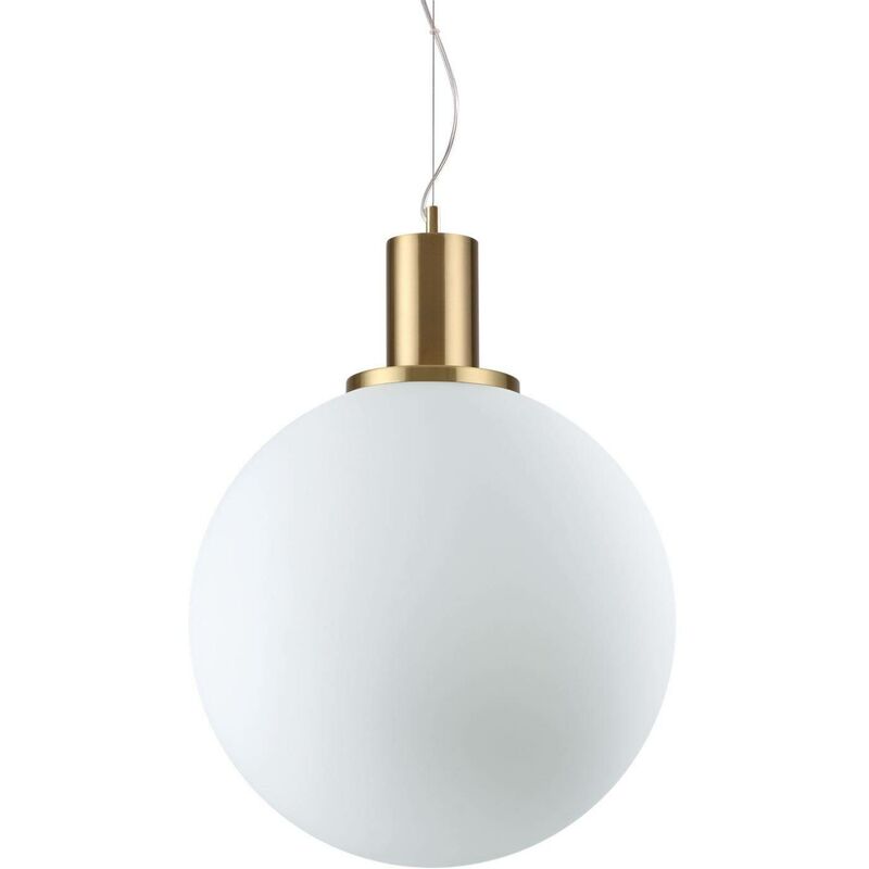 Ideal Lux Loko - Suspension à 1 ampoule Globe Blanc