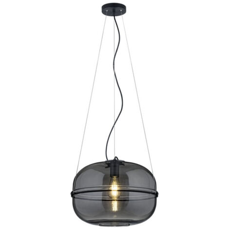 Suspensions Lorena 1x40W E27 Noir Mat
